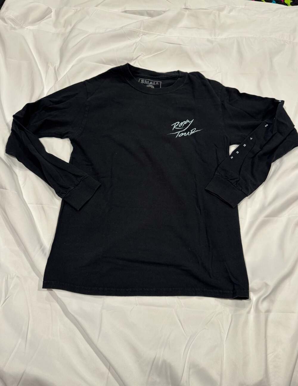 Vintage Khalid Shirt Mens M Black Long Sleeve Concert Tour Graphic Print